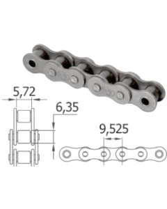 Reťaz 06B-2 3/8"x7/32" SKF