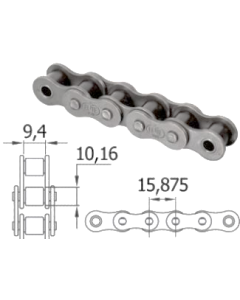 Reťaz 10A-1 5/8" ASA 50-1 Renold