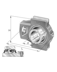 Samostatný domec bez ložiska TU 509 M SKF