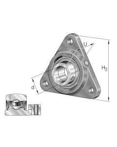 Prírubová ložisková jednotka PCFTR 30 INA