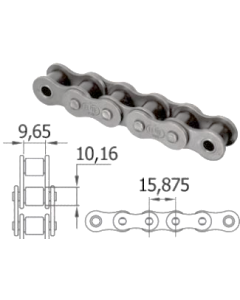 Reťaz 10B-1 5/8"x3/8" VAMBERK