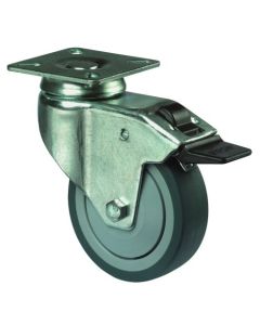 Prístrojové koliesko otočné s brzdou 50mm