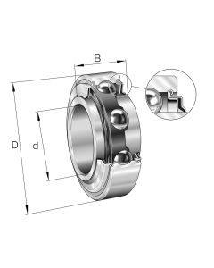 Vnútorné upínacie ložisko LS 207 TBS (F-232812-0200) FKL