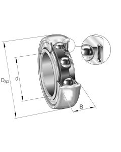 Vnútorné upínacie ložisko 204 NPPB INA