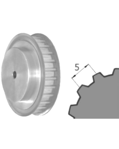 Ozubená remenica predvŕtaná AT5 Z=040/36 F=25