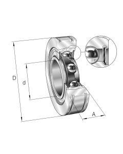 Vnútorné upínacie ložisko BE 20 XL INA
