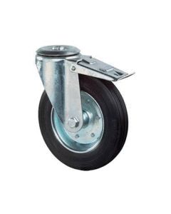 Transportné koliesko otočné bez dosky s brzdou 160mm