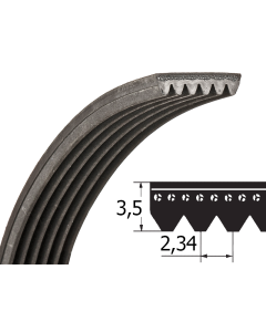 Drážkový remeň 7PJ 508 Optibelt