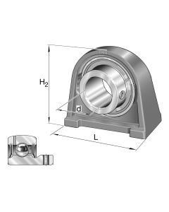 Stojatá ložisková jednotka SYF 40 TF SKF