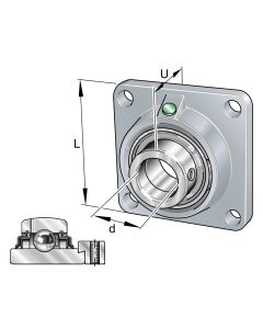 Prírubová ložisková jednotka PCJ 40-XL-N-FA125 INA
