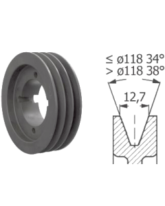 Klinová remenica pre upínacie púzdro SPA 125/3 System-P 4830