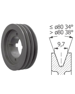 Klinová remenica pre upínacie púzdro SPZ 180/1 System-P 3825