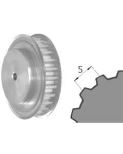 Ozubená remenica predvŕtaná T5 Z=24/27 F=16