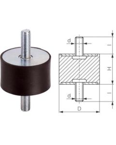 SILENTBLOK TYP1 50*20 M8*23