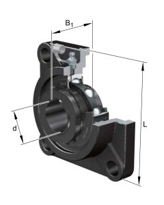 Prírubová ložisková jednotka UKF 207 FAG