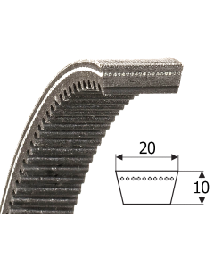 Klinový remeň HH 20*1150 Lw AGROFLEX