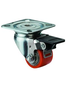 Otočná nízkoprofilová kladka s brzdou 50mm