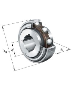 Vnútorné upínacie ložisko GW 211 PPB15 FKL