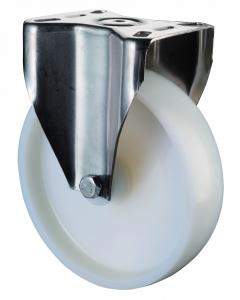 Transportné koliesko pevné polyamidové 125mm nerezové