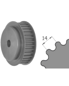 Ozubená remenica predvŕtaná HTD-14M Z=032/40