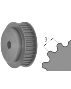 Ozubená remenica predvŕtaná HTD-3M Z=040/09