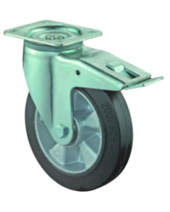 Transportné koliesko otočné s brzdou 200mm