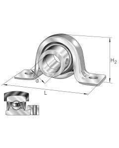 Stojatá ložisková jednotka RPB 15 INA