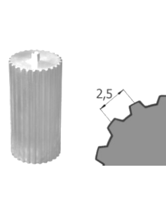 Ozubená tyč T2,5 Z=20/120 hliník