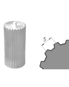 Ozubená tyc T5 Z=60/200 hliník