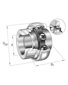 Vnútorné upínacie ložisko GE 90-XL-KRR-B INA